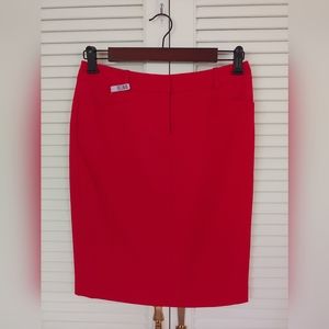 Calvin Klein sz 2P Red Pencil Skirt